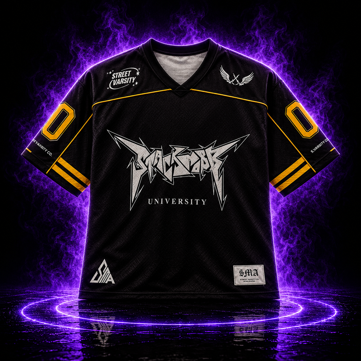 STACKMOBB ”UNIVERSITY” Jersey (Blk/Yellow)