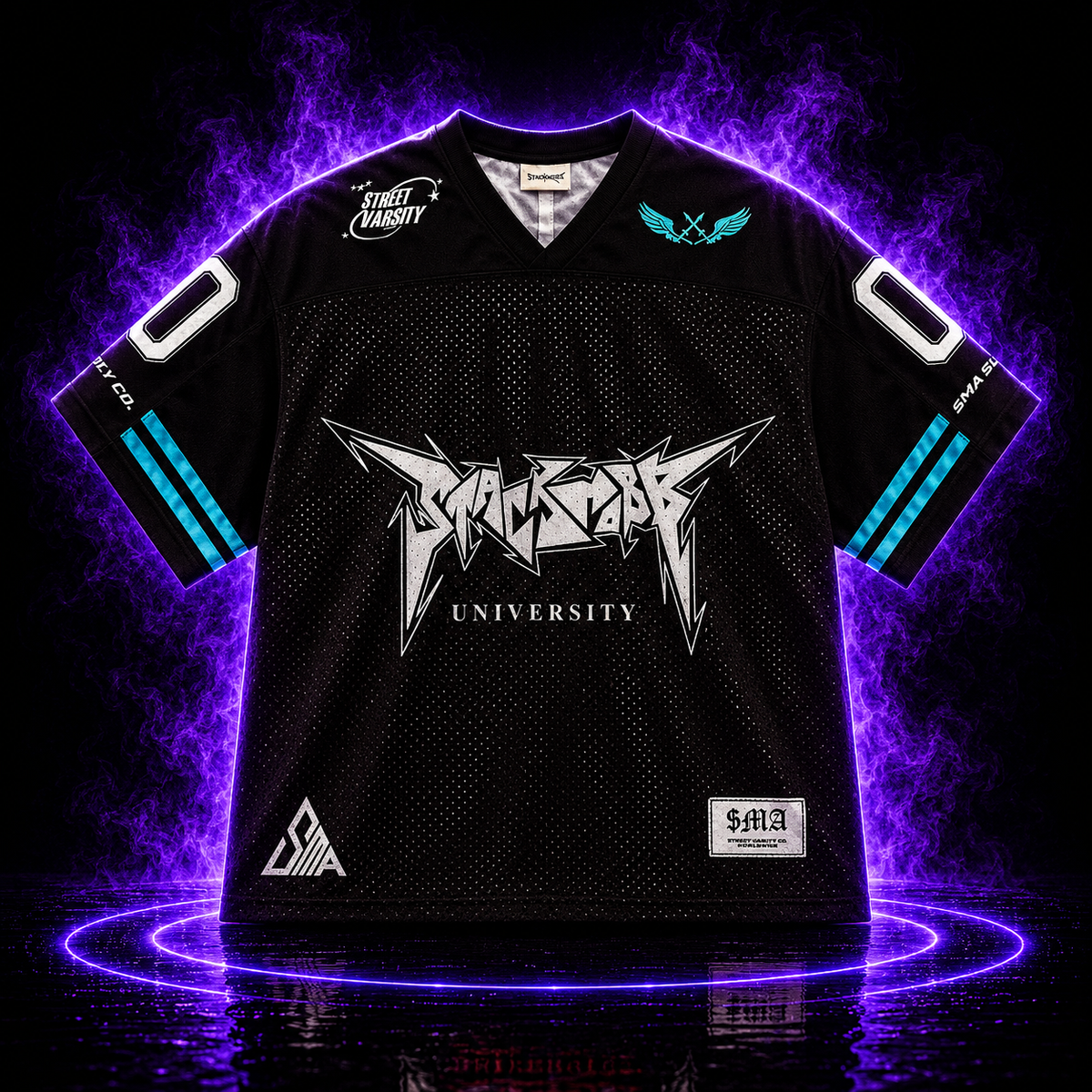 STACKMOBB ”UNIVERSITY” Jersey (Blk/Blue)