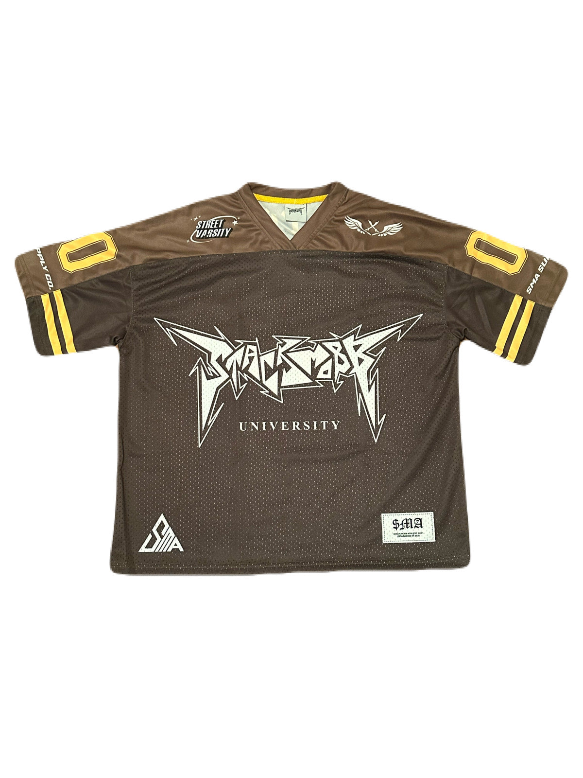 STACKMOBB ”UNIVERSITY” Jersey (Brn/Yellow)