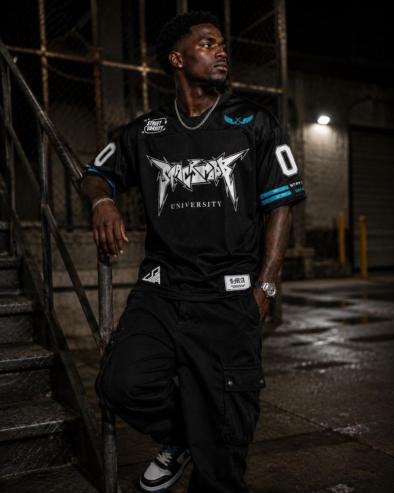 STACKMOBB ”UNIVERSITY” Jersey (Blk/Blue)