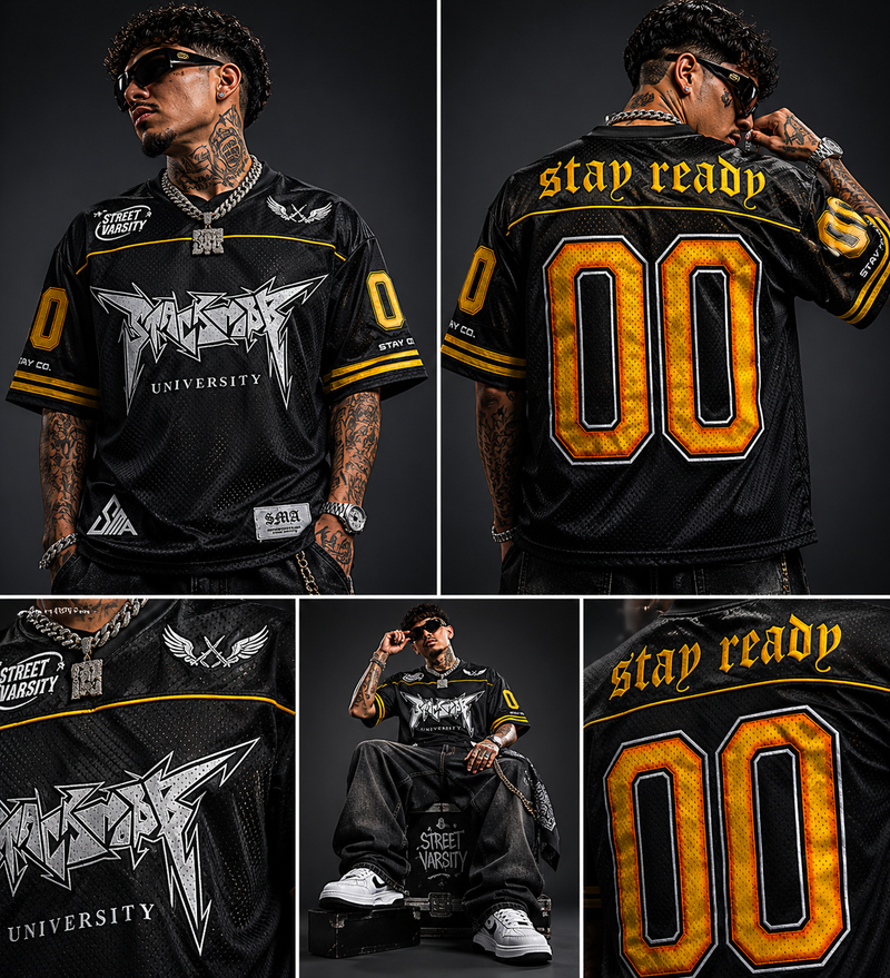 STACKMOBB ”UNIVERSITY” Jersey (Blk/Yellow)