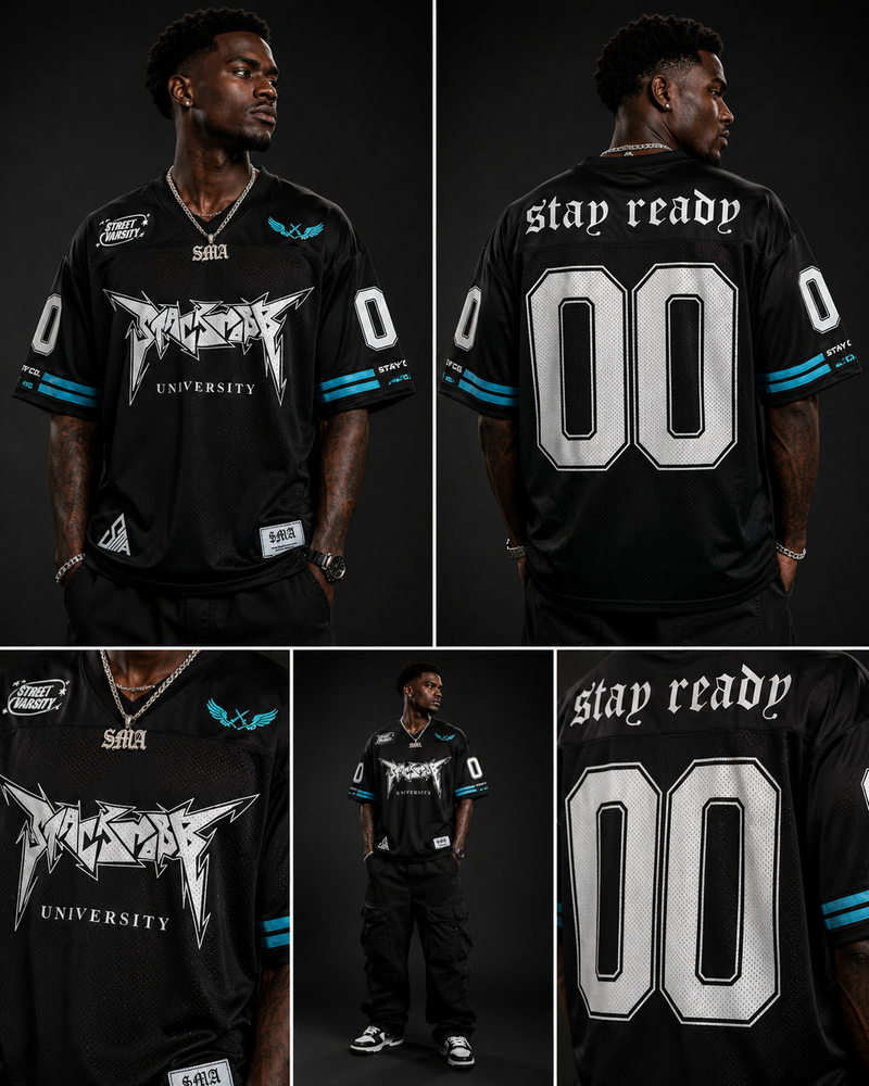 STACKMOBB ”UNIVERSITY” Jersey (Blk/Blue)